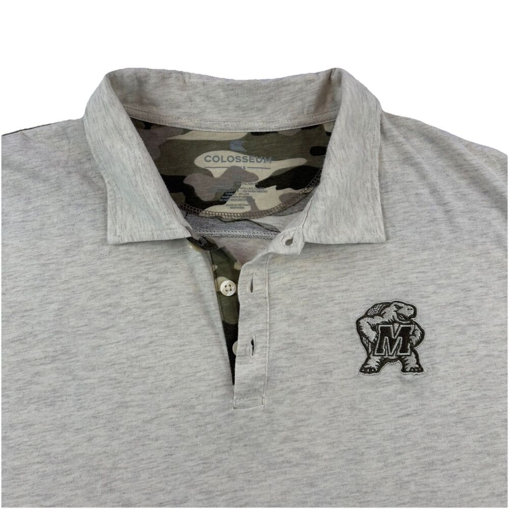 University Of Maryland Terps Camo OHT Polo Shirt Mens XL Colosseum Short Sleeve